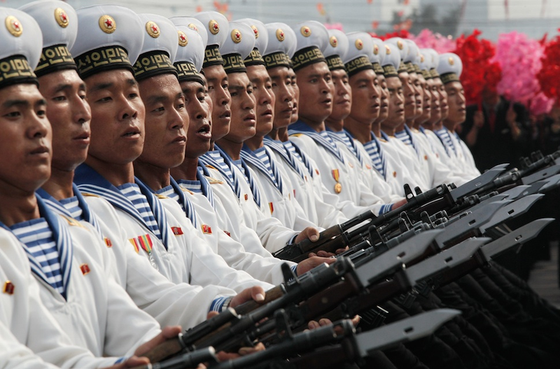 Illustration for article titled The Retro-Futuristic Spectacle of Military Parades in North Korea